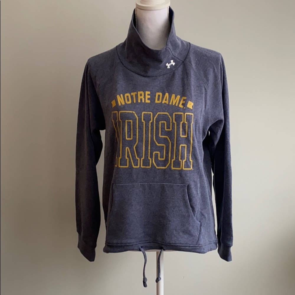 Under Armour Notre Dame Cowl Neck Pullover